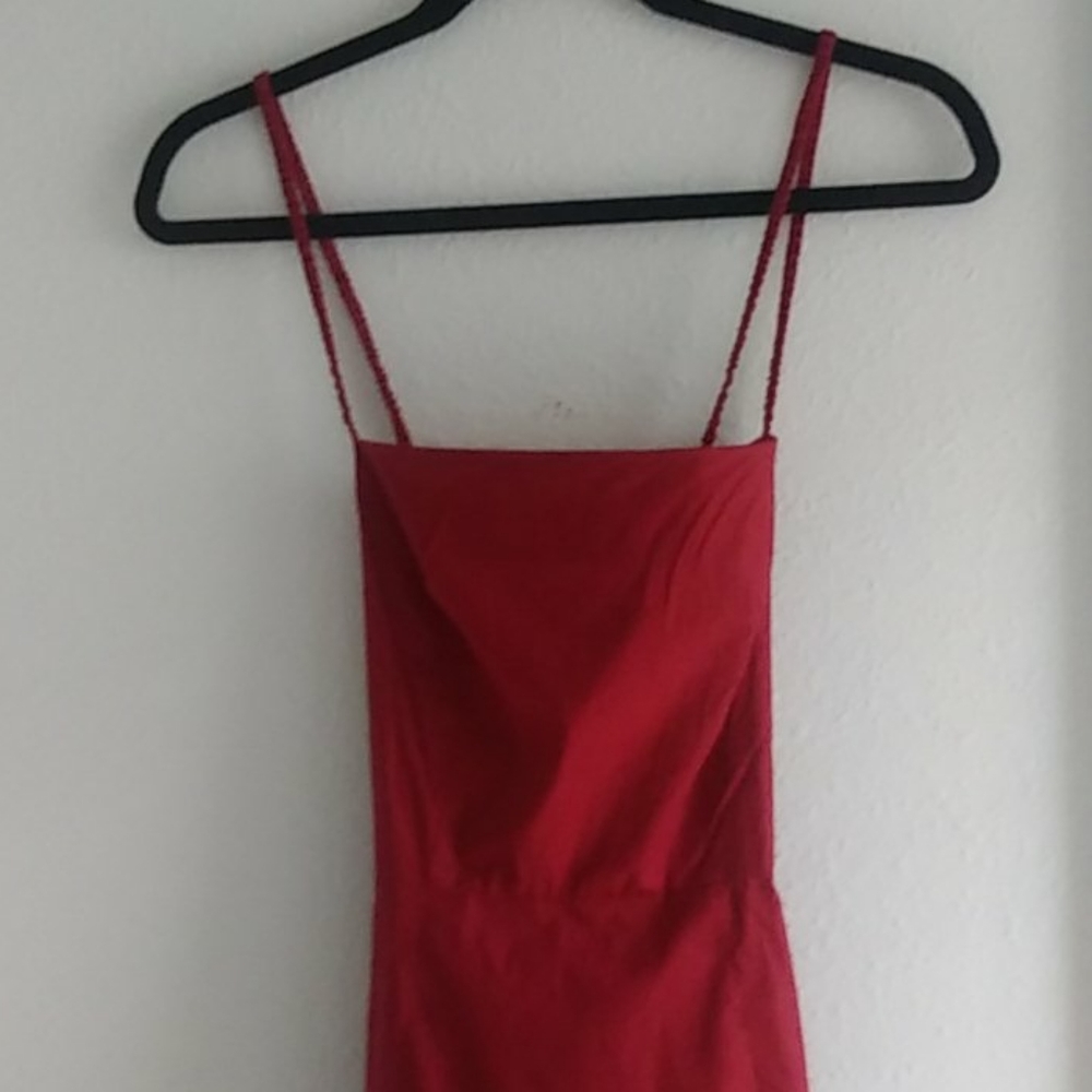 NWOT J. Crew Belted Red Dress